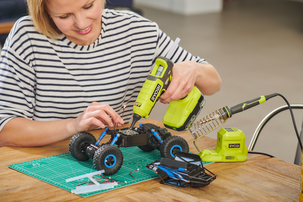 Ryobi limpistol RGL18-0 One+, batteridriven