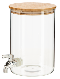 Glassdispenser med kran