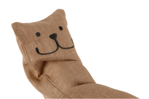 Vetekudde kompis Björn Terrible Twins, 40 x 12 cm