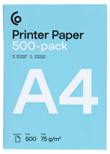 Skrivarpapper ohålat A4, Clas Ohlson