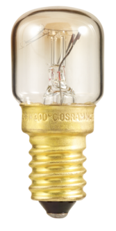 Ugnslampa 15 W, E14, päron / klar Osram