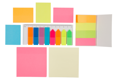 Muistilappusarja, 8 erilaista