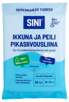 Sini fönster- och spegelrengöringsdukar, 30-pack
