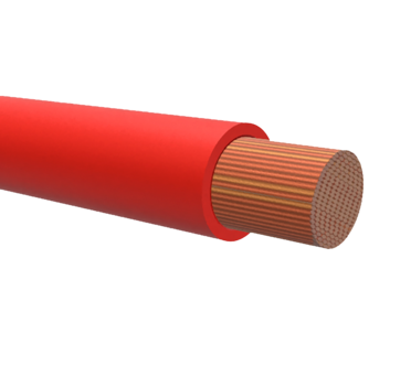 Nelco batterikabel RK 50 mm2 röd, 2 meter