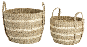 Förvaringskorg av sjögräs, 2-pack