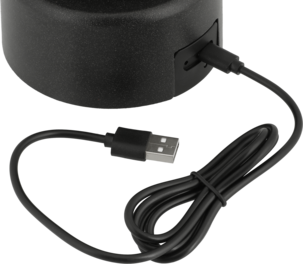 Batteridrevet bærbar bordlampe i glass, oppladbar