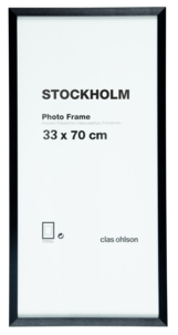 Fotoram Stockholm, svart