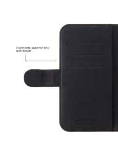 Lompakkokotelo iPhone 14 Plus, Holdit Black
