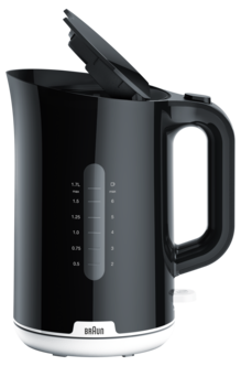 Braun Breakfast 1 vattenkokare WK1100BK, svart, 1,7 l
