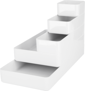 Calm oppbevaringsboks i hvit plast