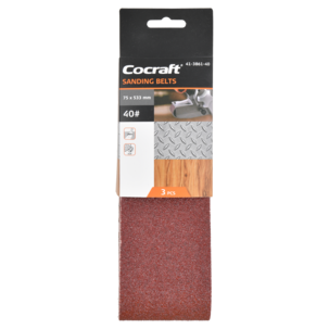Cocraft Hiomanauha nauhahiomakoneeseen 75 x 533 mm, 3 kpl