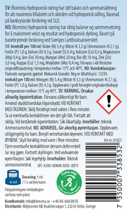 Blomstra hydroponisk näring, flytande växtnäring, 300 ml