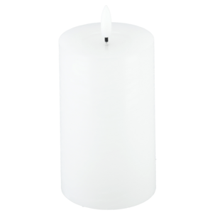 Blockljus LED med timer, vit, Northlight, diameter 7,5 cm