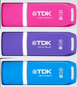 USB-minne 8 GB 3-pack TDK