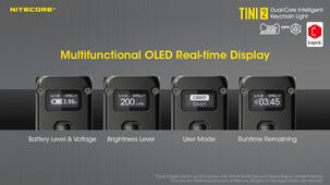 Nitecore ficklampa LED, laddningsbar USB-C, 500 lm