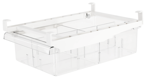 Kylskåpsförvaring utdragbar, 20 x 30,5 x 9,5 cm