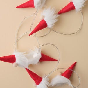 Batteridriven ljusslinga med tomtar varmvit 1,35 m, Northlight