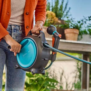 Gardena Move bærbar slangetrommel med 10 m vannslange