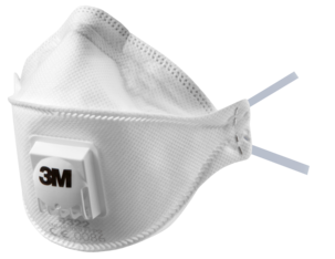Hengityssuojain jossa uloshengitysventtiili 3M 2 kpl