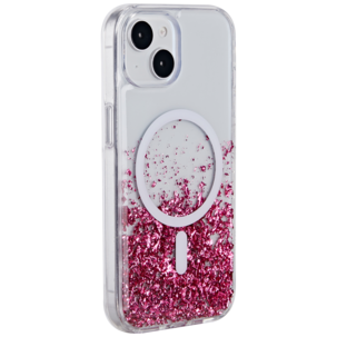 Exibel Pink Rain mobilskal för iPhone 13/14/15/16e/17e, rosa