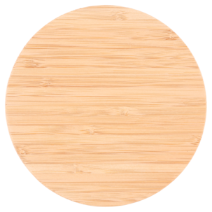 Bambukansi pyöreään lasiseen eväsrasiaan