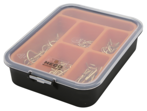 Heco sortimentlåda krokar & öglor mässing, 107 delar