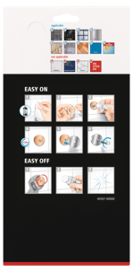 Tesa Aluxx dobbel hjørnekurv, selvklebende, svart