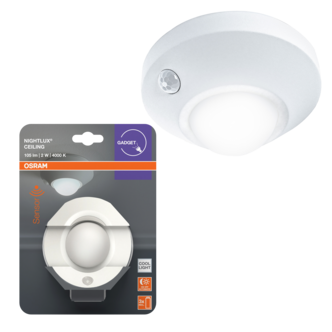 Osram Nightlux Ceiling nattlampa med sensor, vit