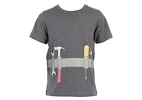 T-shirt barn Tool Belt, grå