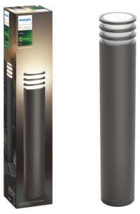 Philips Hue Lucca 17403 Pylväsvalaisin, antrasiitti