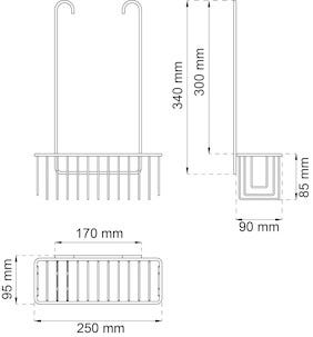 Habo Azalea duschkorg för duschblandare