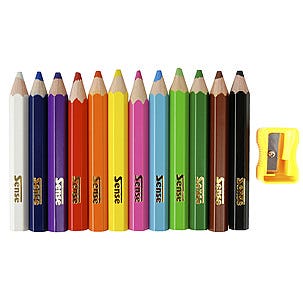 Puuvärikynät 1/2 Jumbo