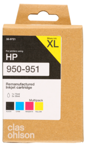 Bläckpatron motsvarande HP 950 / HP 951, Clas Ohlson Multipack XL
