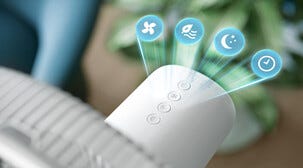 Philips CX2550/00 stillegående gulvvifte 2-i-1