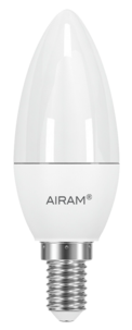Kynttilälamppu LED E14 4,9 W Airam Oiva, lämpimän valkoinen
