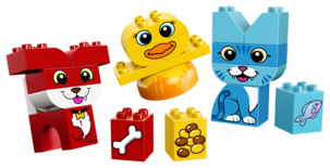 LEGO Duplo 10858, Mitt första pussel - husdjur