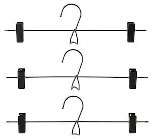 Buksehenger/skjørtehenger i metall, 3 pk