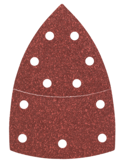 Bosch PSM multisliper sandpapir P60, 102x62x93 mm, 10-pakning