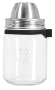 Yoghurtbägare glas / rostfritt stål