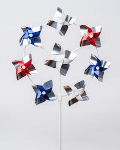 17. Mai-vindmølle, metallic