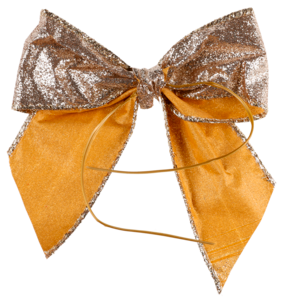 Rusetti joulukuuseen, glitter 4 kpl