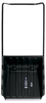 Snøskuffe i plast med metallskinne, 67 cm