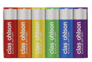 Alkaliska AA/LR6-batterier 12-pack Clas Ohlson