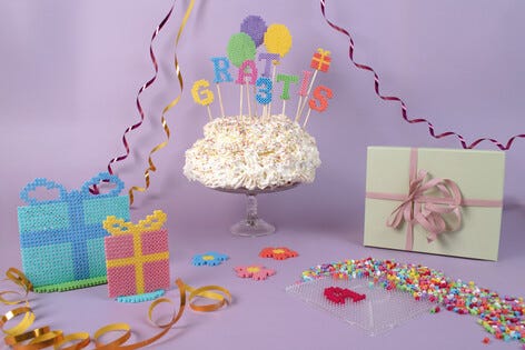 Pärlset kalasdekoration strykpärlor, från 5 år