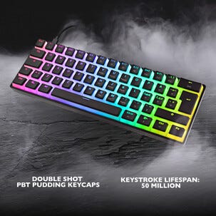 Deltaco mekaniskt gamingtangentbord mini 60, GAM-075V2