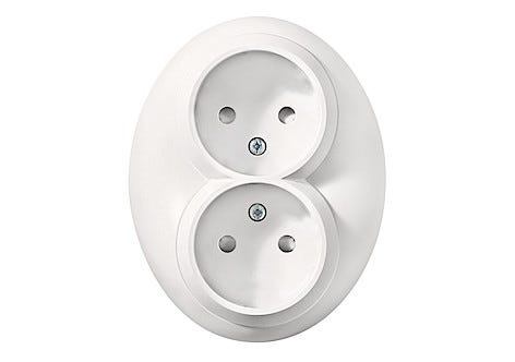 2-vägs vägguttag Schneider Renova