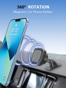 Magnetisk mobilholder for dashbord, bil