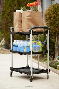 Hyllyvaunu, kokoontaitettava työkaluvaunu