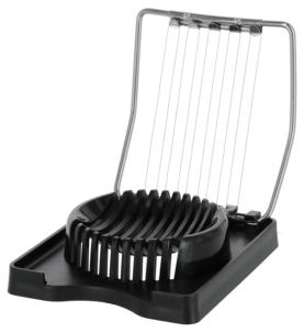 Muovinen munaleikkuri, metallilangat, musta