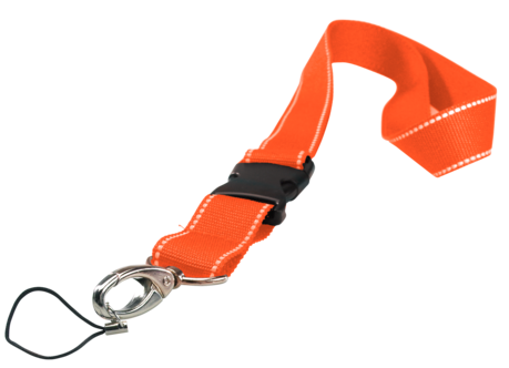 Niskaremmi heijastavaa materiaalia ja karbiinihaka